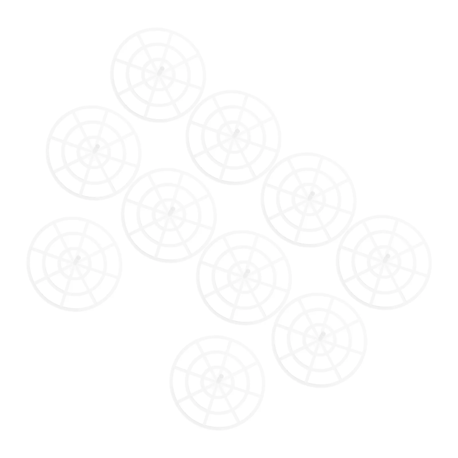 

10pcs Pickling Jar Press Tool Plastic Fermenting Weight Plate Grid Design For Canning Fermentation Vegetables Kitchen Gadgets