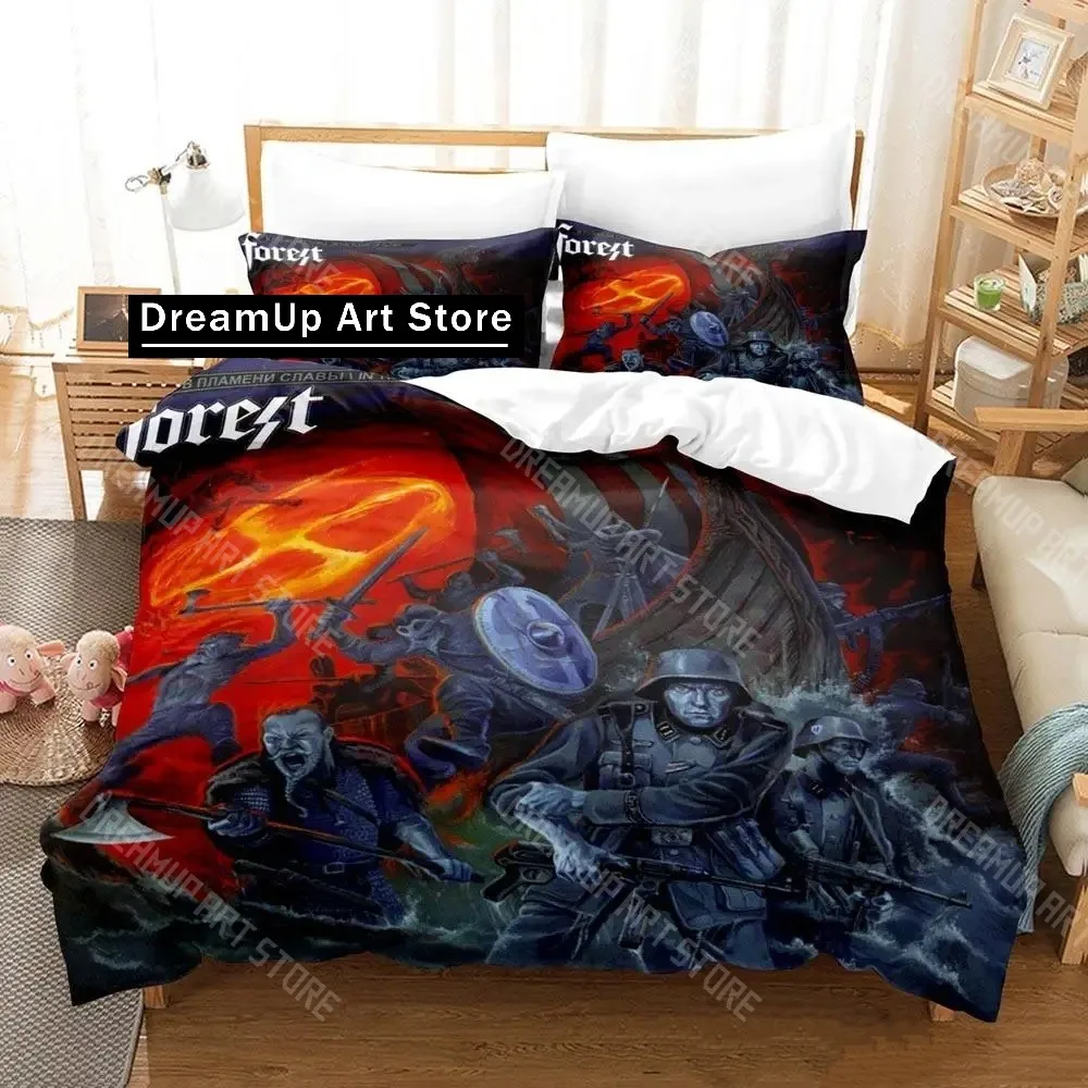 3D Printed Burzum Bedding Set for Boys Girls Duvet Cover Pillowcase Twin Queen King Full Single Double Sizes