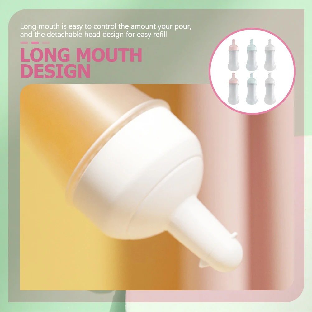 

6 PCS Sauce Bottle Kitchen Accessories for Salad Dressing Dispenser Condiment Squeeze Leakproof