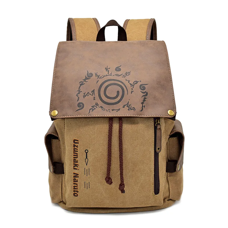 Cartoon Animation AttackonTitan ONEPIECE NARUTO Large Capacity Canvas Backpack