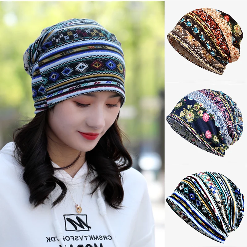 1PC Autumn Unisex Women Hat Scarves Winter Dual-use Vintage 