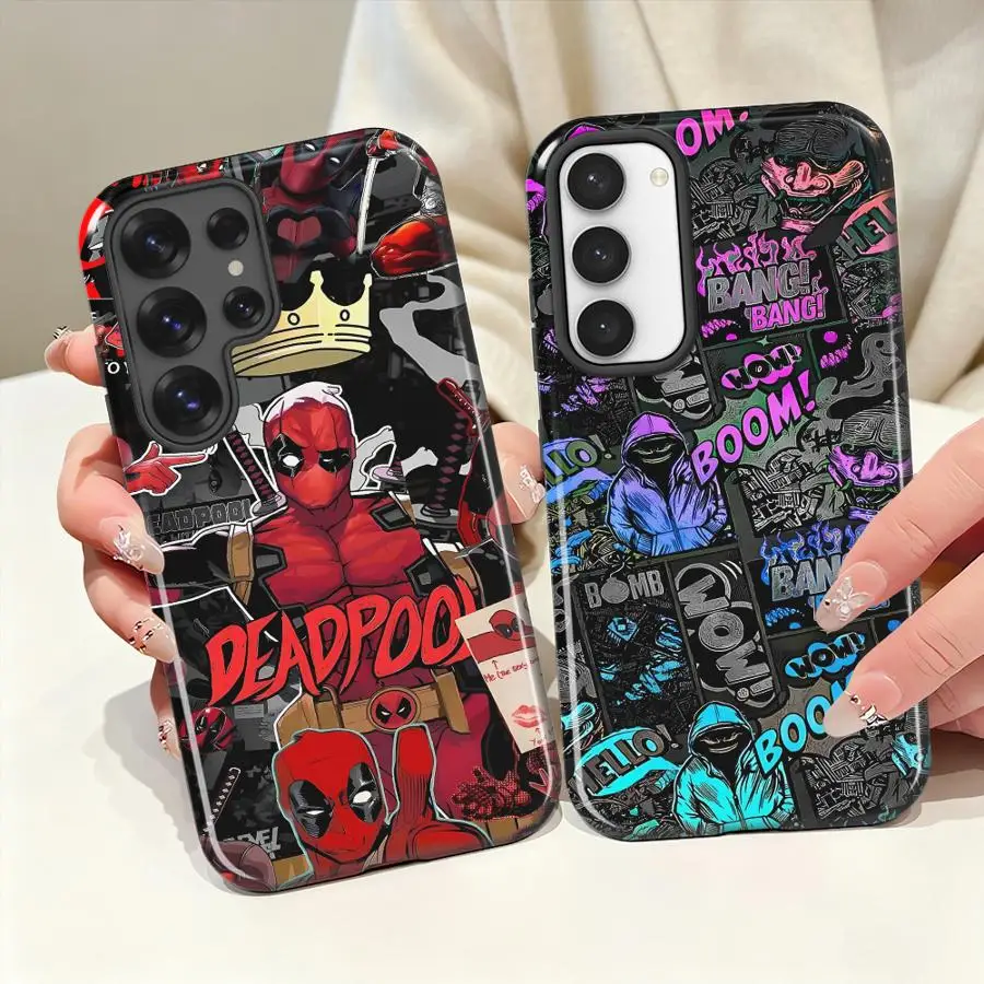 Soft Cover Capa Phone Case for Samsung Galaxy S26 Ultra A36 S20 FE S24 Ultra A26 S25Ultra A56 A16 S23 Spider-Man Venom