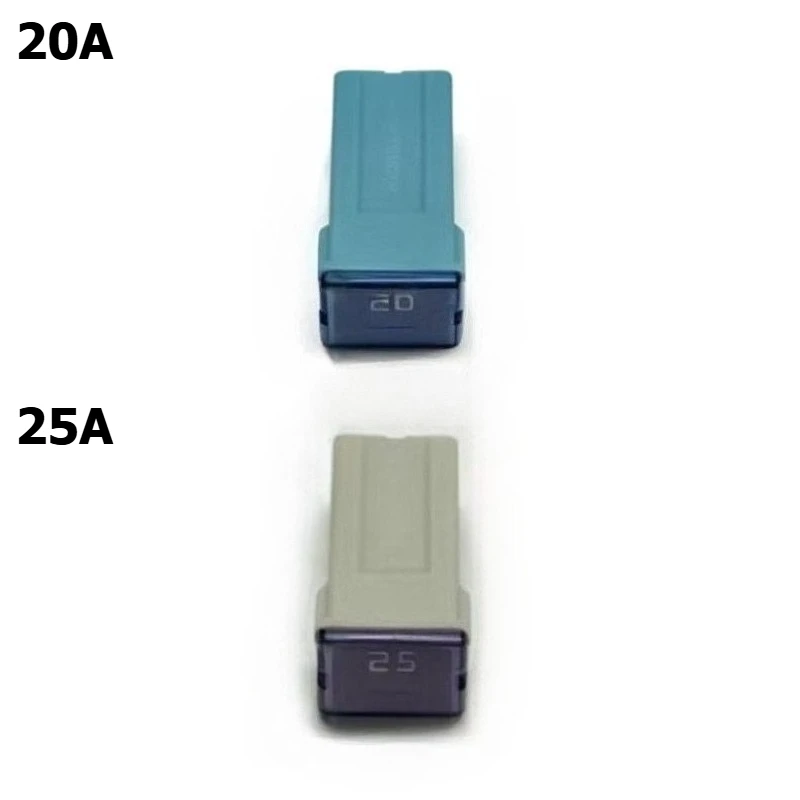 Car-mounted rectangular fuse box for automotive use, with fuse capacities of 20A/25A/30A/40A/50A/60A