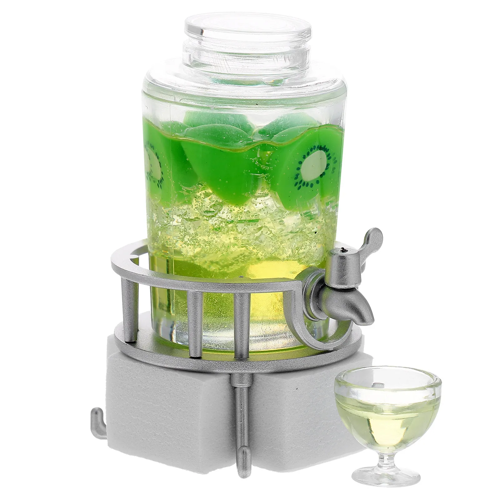 

Мини-диспенсер для напитков, декоративная бочка для сока, украшение для мини-домика, аксессуары для бара, кухни, столовой, декоративная бочка для напитков