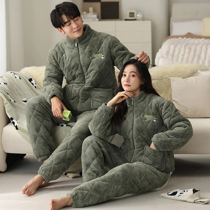 ensemble-de-pyjamas-en-coton-pour-couple-optique-3-couches-tricote-matelasse-femmes-hommes-vetements-de-maison-hiver