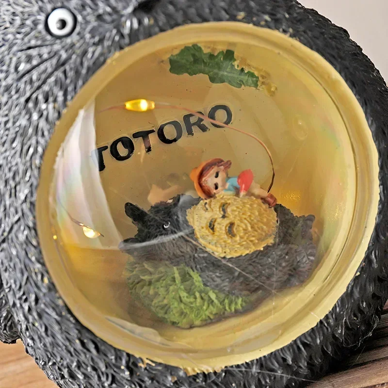 Totoro LED ضوء الليل الكرتون ستار ضوء البطارية لغرفة النوم جو ياباني الجدول زينة زخرفية ضوء الأطفال هدية #3
