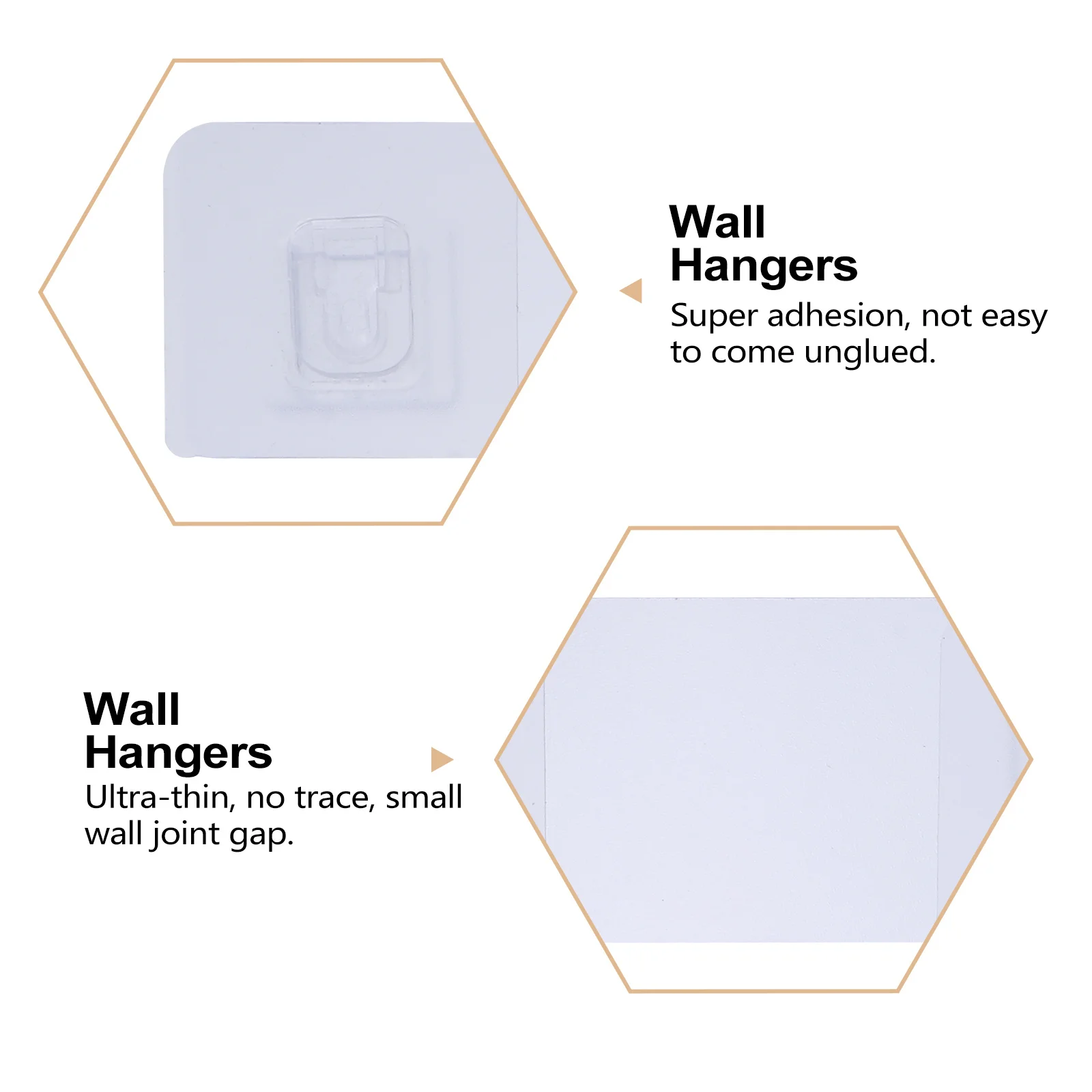 

30Pcs Sticky Wall Buckle Ultra-Thin Not Easy to Unglue Household Seamless Hangers Storage Buckle Stickers No Trace Stickers