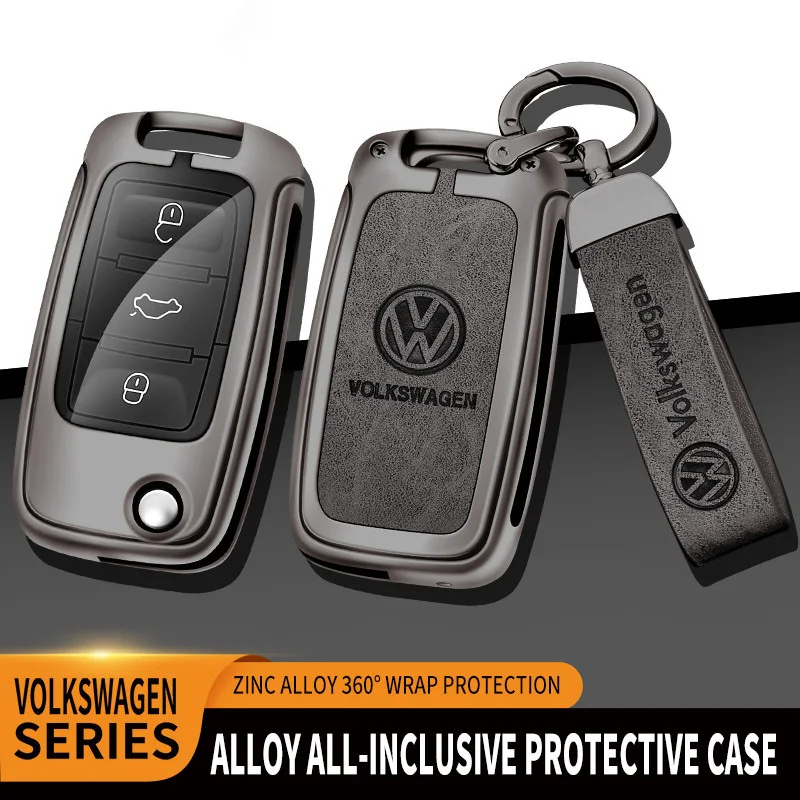 Car Key Cover Fob Case Shell Bag For Volkswagen VW Polo Tiguan Golf Jetta Beetle Eos Scirocco Up Transporter Sharan Accessories