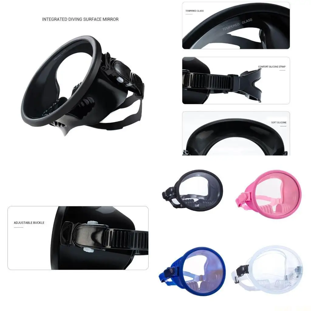 

U2JB панорамная маска для дайвинга с широким обзором, прочная водная маска для подводного плавания с аквалангом, маска для из