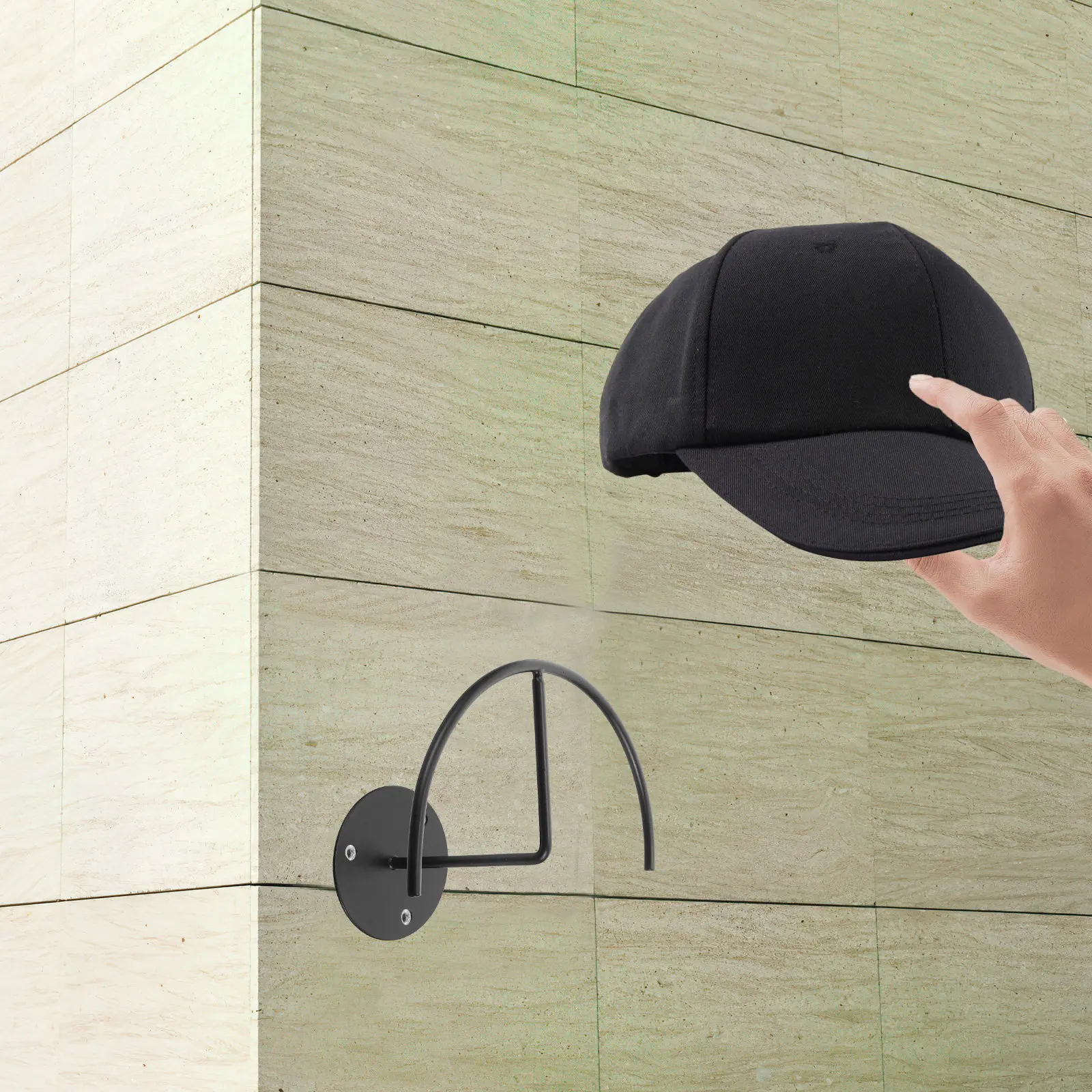 

Комплект из 2 настенных держателей для мотоциклетных аксессуаров из прочной углеродистой стали, подставка для шлема, органайзер для хранения, аксессуары для мотоциклов