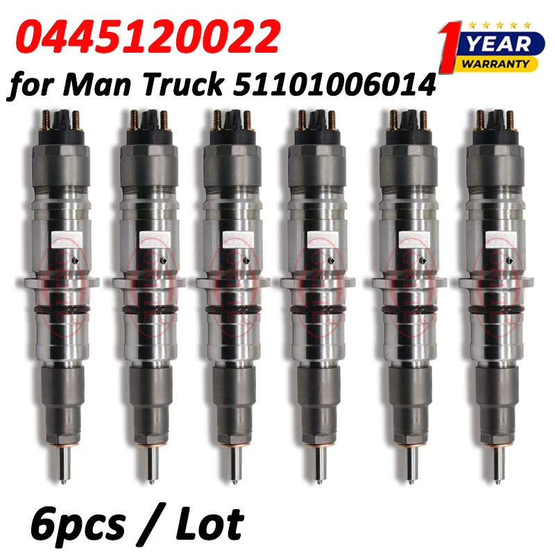 

6 шт. 0445120022 Форсунка топливной форсунки Common Rail 0 445 120 022 для грузовика Man 51101006014