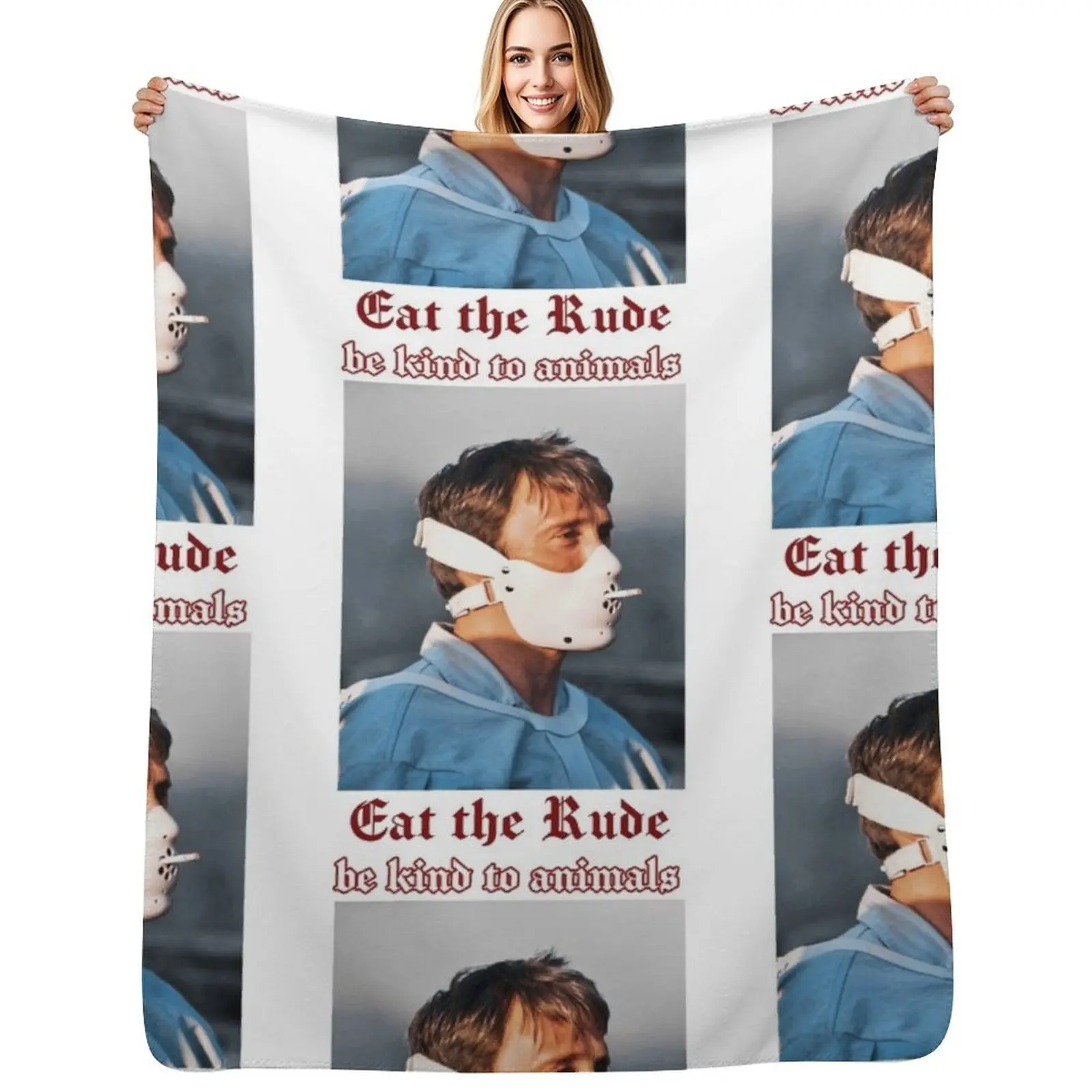 

Eat the Rude HANNIBAL Throw Blanket Winter beds Bed Loose cosplay anime Blankets