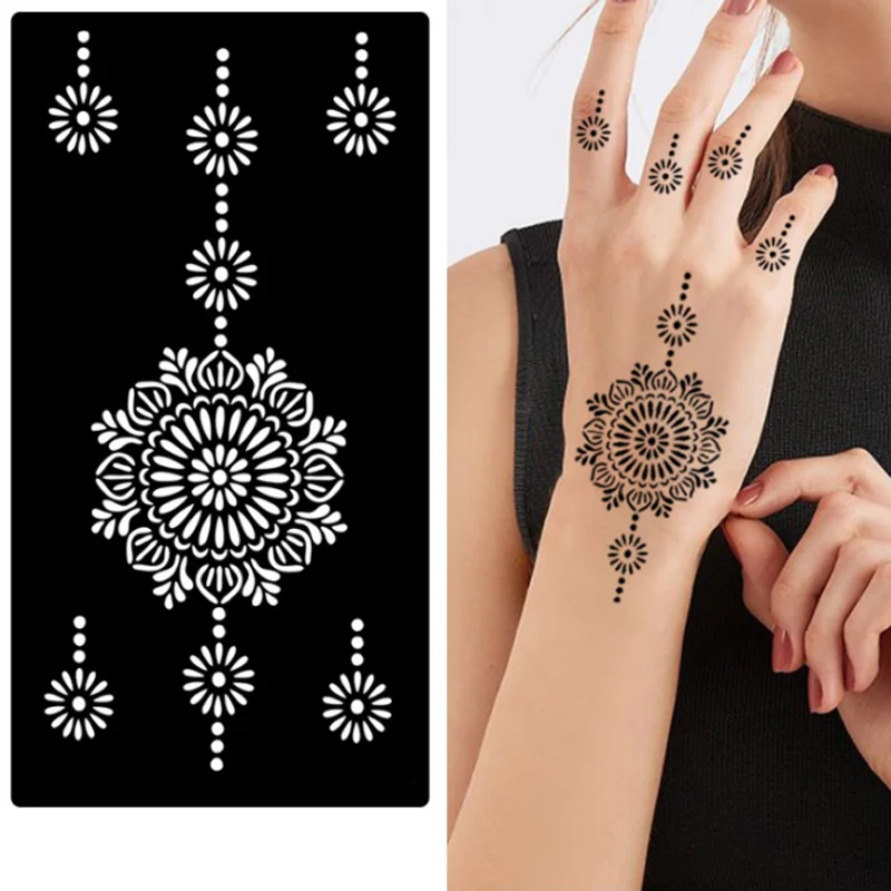 

Ручной полый шаблон татуировки DIY палец рука назад татуировка трафарет рука спрей живопись татуировки наклейки фестиваль вечерние татуировки декоры