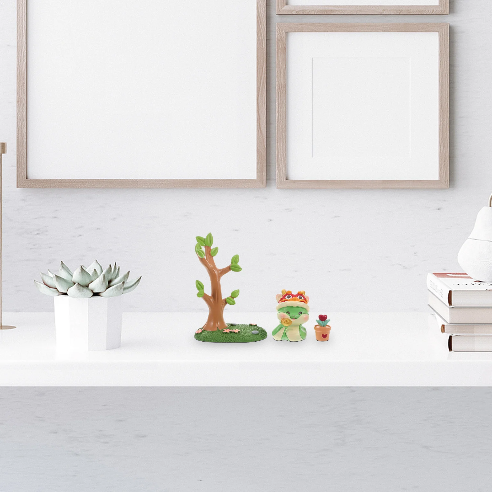 

1Set Car Dashboard Snake Decor Cartoon Resin Miniature Sculpture Cute Car Interior Ornament Relaxing Lucky Snake Home