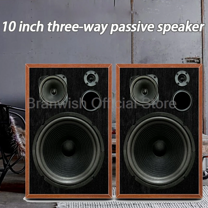 10 Inch 150W 4Ohm Passive Speaker Home Theater HiFi 2.0 Fever Wooden Loudspeaker High School Low Sound Box for Amplifier Audio