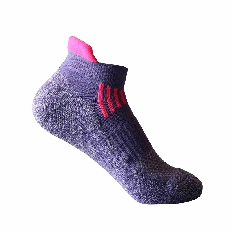 Female Sports Socks Towels Anti Friction Spell Color Mesh Breathable Bottom Sock Running Socks Outdoor Women Men Meias Masculina