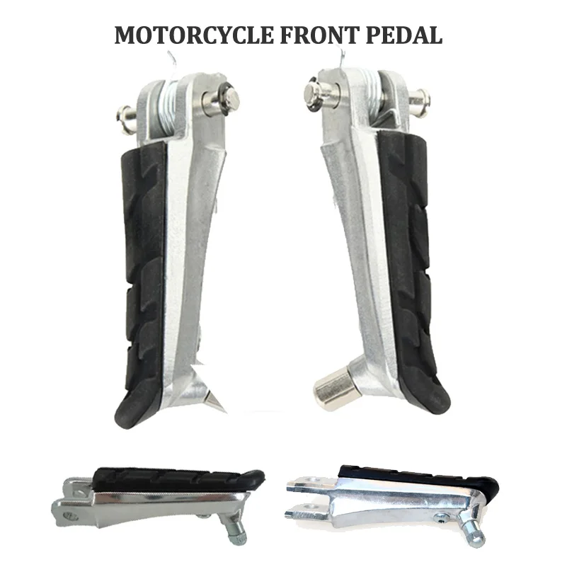 Motorcycle Front Foot Pegs Footrests Black Pedals for the phantom storm front eye CB190R