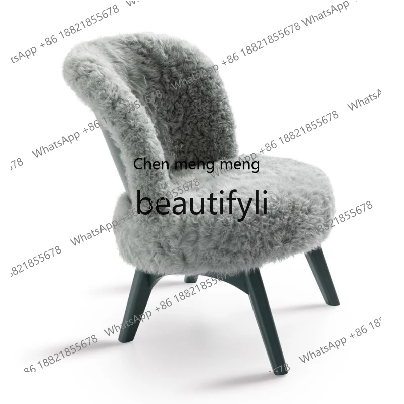 

X Light luxury leisure chair villa living room home armless leisure chair