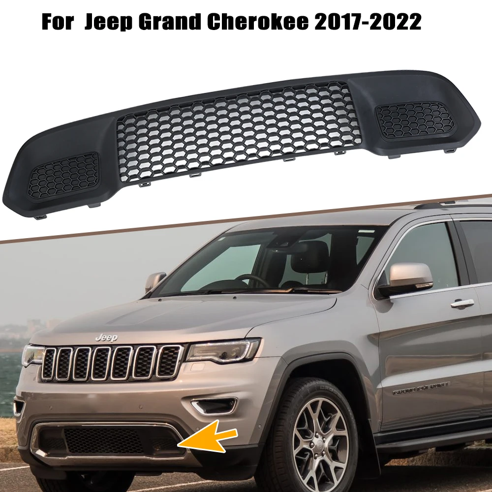 

Нижняя решетка переднего бампера для Jeep Grand Cherokee 2017-2022, сменная автомобильная сборка из АБС-пластика, гоночные грили, аксессуары 68310777 АБ