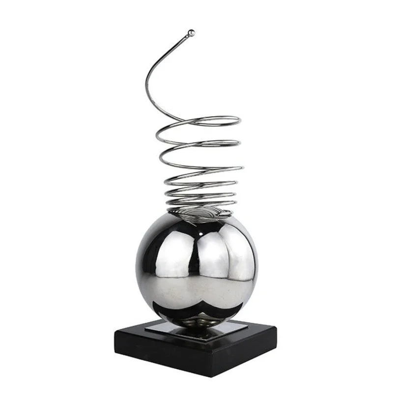 Modern Simple Metal Spring Geometric Ornament Model Room Sales Office Hotel Living Room Soft Ornament Ornament