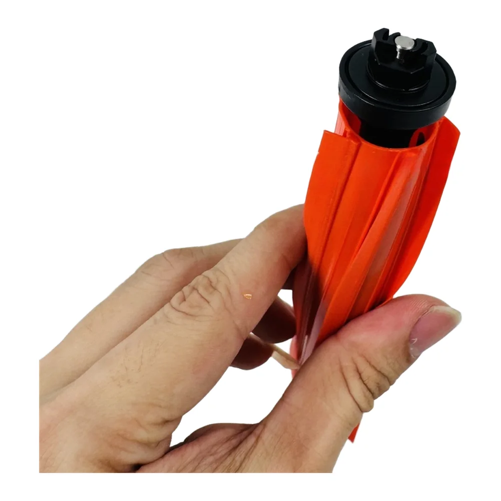 2pcs Red Silicone Roller Brush Compatible For Uwant U300 Robot Vacuum Cleaner Main Floor Cleaning Accessory