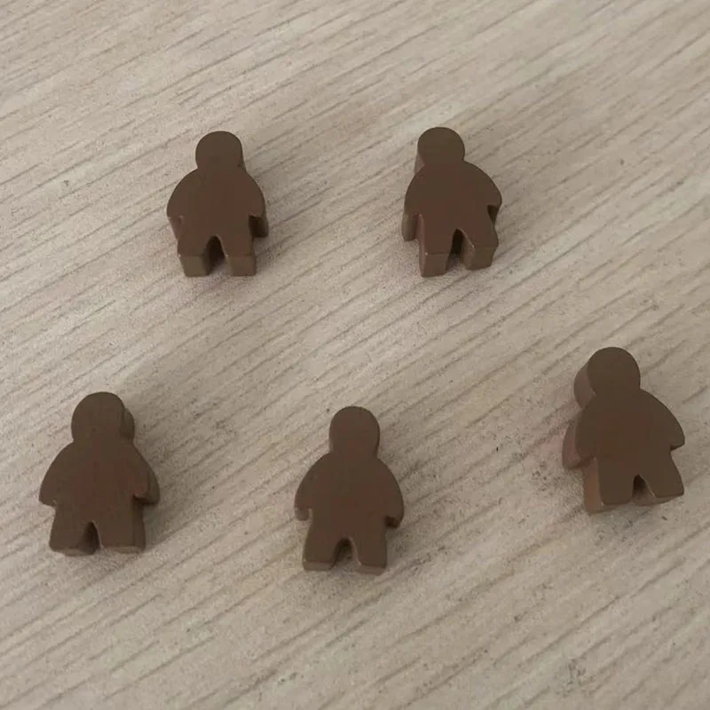 5 pcs/set Humanoid Wooden Chess  Board Game Accessories image 5