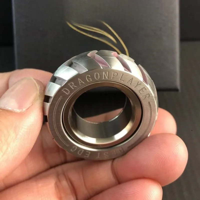 メカニック段落リング感覚玩具フィジェットタイヤメカニカルスライダー磁気プッシュカードプッシュプレート EDC 金属ストレスリリーフおもちゃ
