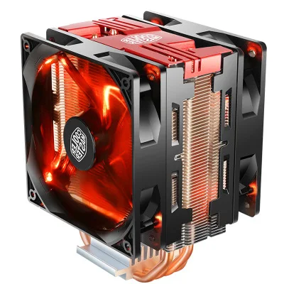 CoolerMaster Blizzard T400ACPU ventilateur quatre tubes de cuivre radiateur refroidi par Air bureau T400A Version lumière rouge [Support Amd/AM4/5800X]