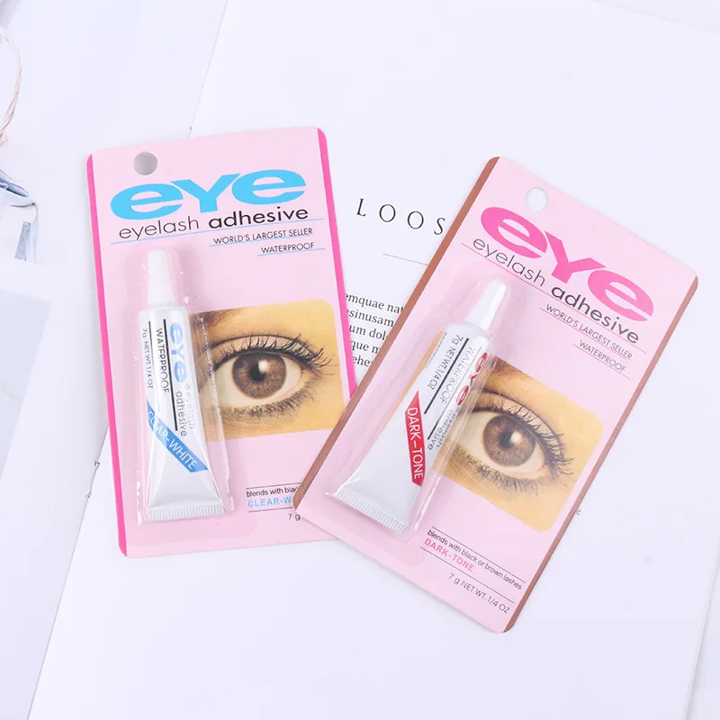 6ชิ้น/ล็อตขายส่งกันน้ำ Eyelash กาวเครื่องมือแต่งหน้า Strong Professional False EyeLash กาวกาว7G