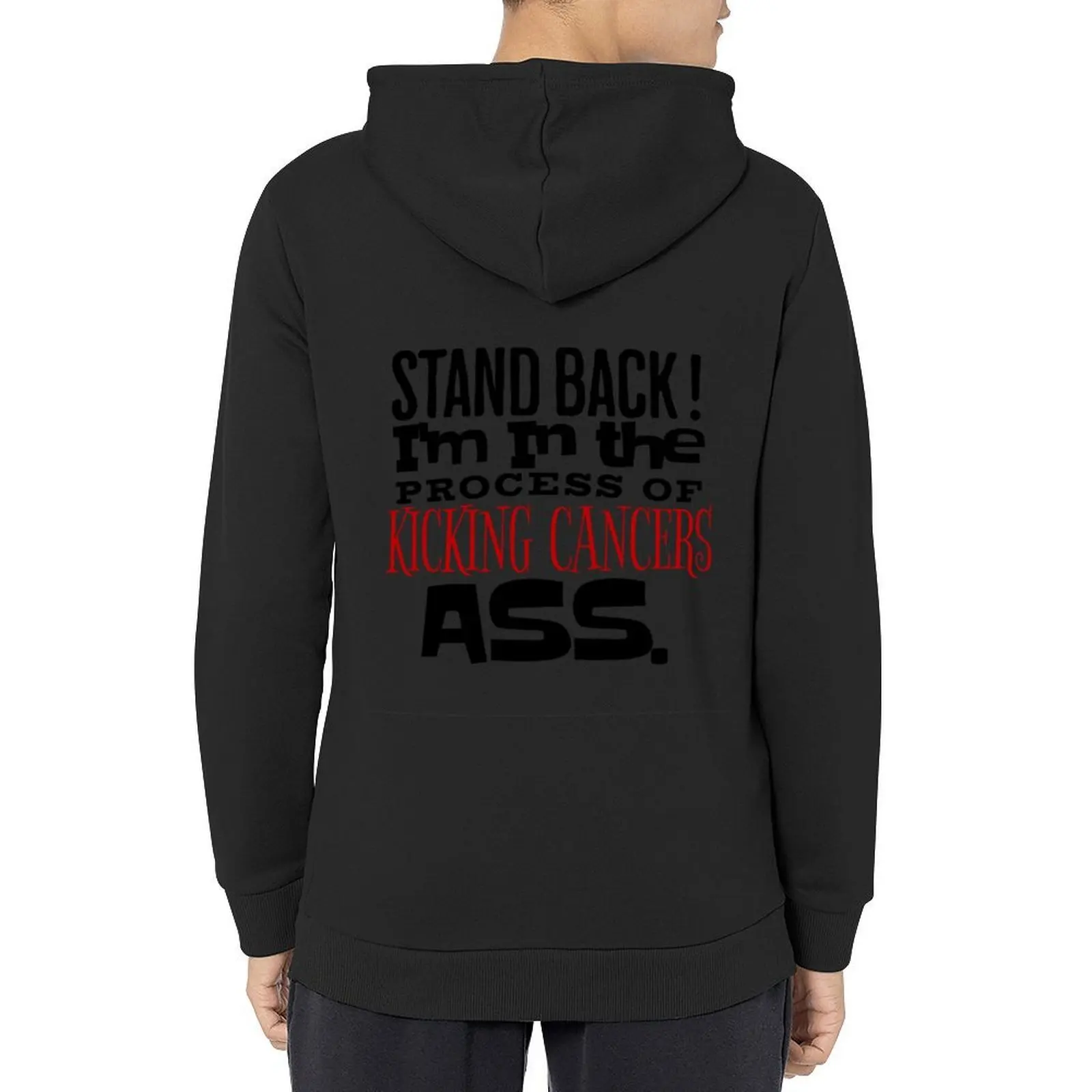Kicking Cancers Ass Hoodie japanese style anime clothes aesthetic clothing autumn new products hoodie men