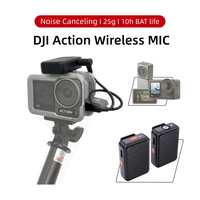 wireless microphone mic for DJI OSMO action 5PRO/2/3/4 camera pocket3 mic audio no need mic adapter action camera Accessory hifi