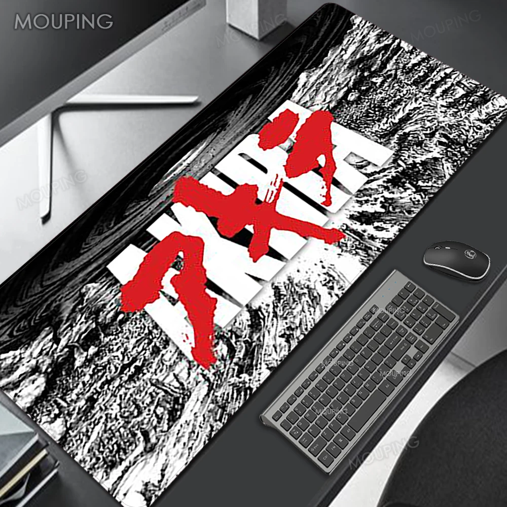 

Akira Mouse Pad Black Carpets Japanese Play Mat Rubber Pads Gaming Pc Black Red Mausepad Computer Mats Xxl Mouse Pad Gamer