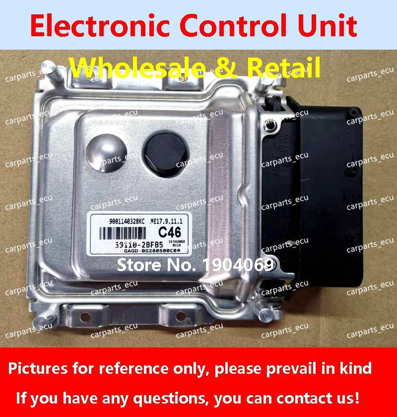 

39112-04458 B479/39111-03275 For Hyundai Elantra KIA Car Engine Computer Board/ECU/ME17.9.11.1 39110-2BFB5 C46/39128-2B520 S61A