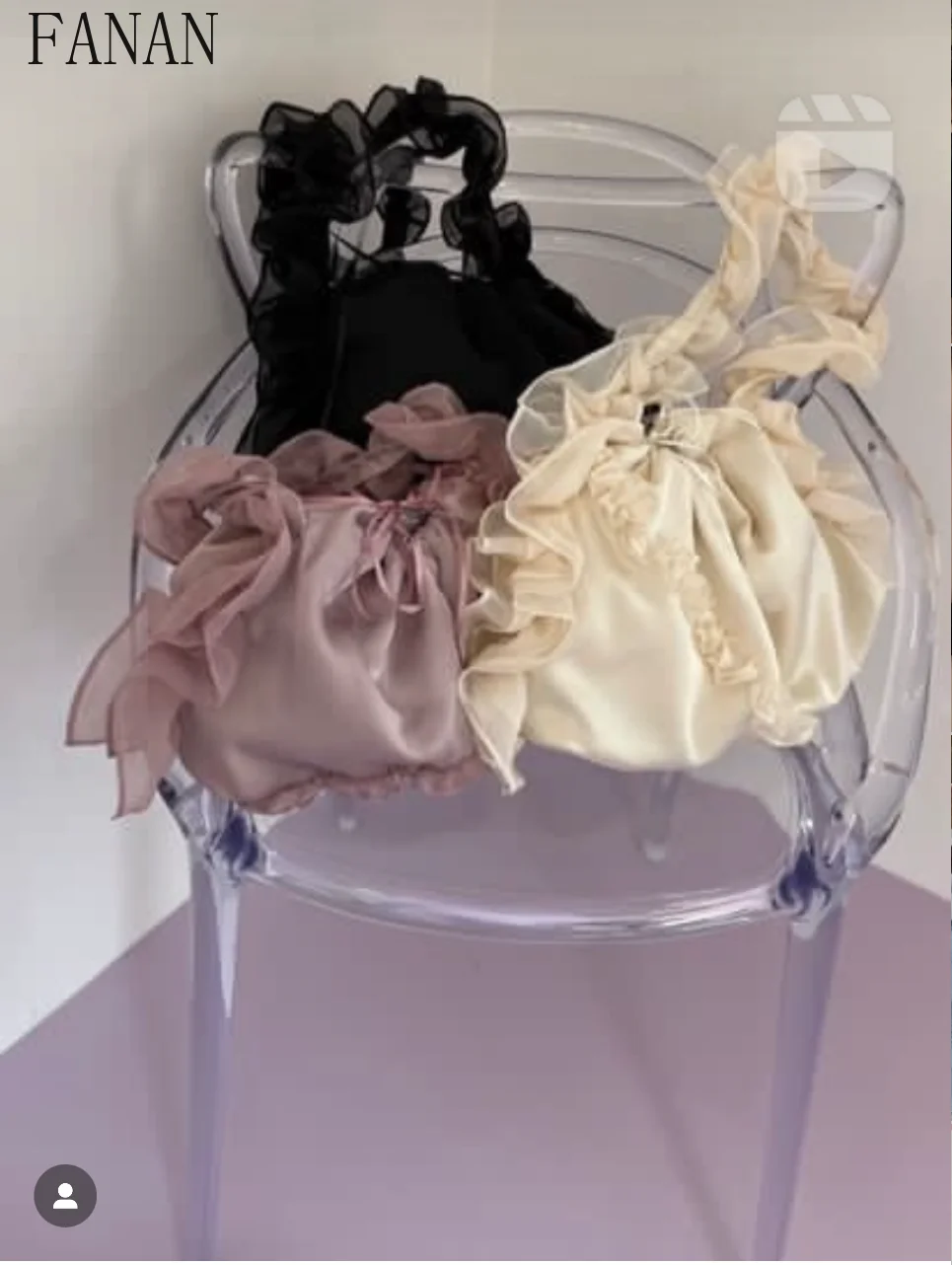 

Spring and Summer Top-Handle Bag Sweet and Popular Mesh Lace Drawstring Shoulder Handbag Cute Fashion Casual Ladies Hand Bags