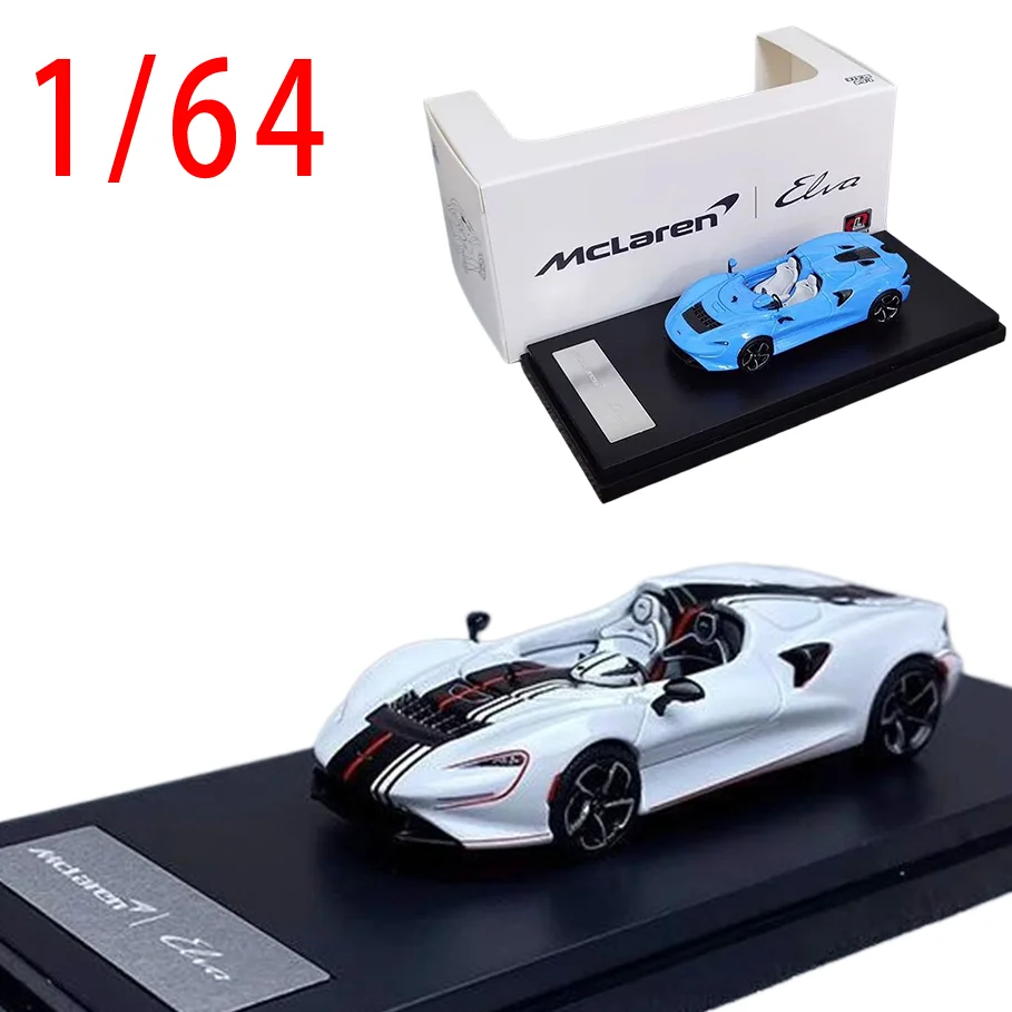 

Diecast 1/64 Size LCD McLaren Model Car McLaren Elva M1A Alloy Model Collection Display Hobby Original Box