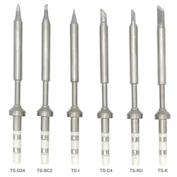 TS100 Mini Digital Soldering Iron Tip Replacement Bit Head B2 BC2 BC3 C4 D24 TS-K TS-I KU ILS C1 JL02 Non-original Welding Lead