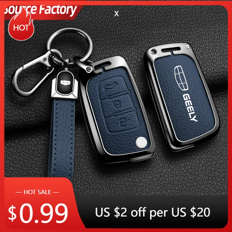 

Автомобильные наклейки из цинкового сплава, чехол для автомобильного ключа, защитный складной автомобильный ключ для Geely Emgrand EC7 EC718 EC715 Global Hawk GX7 5 colo