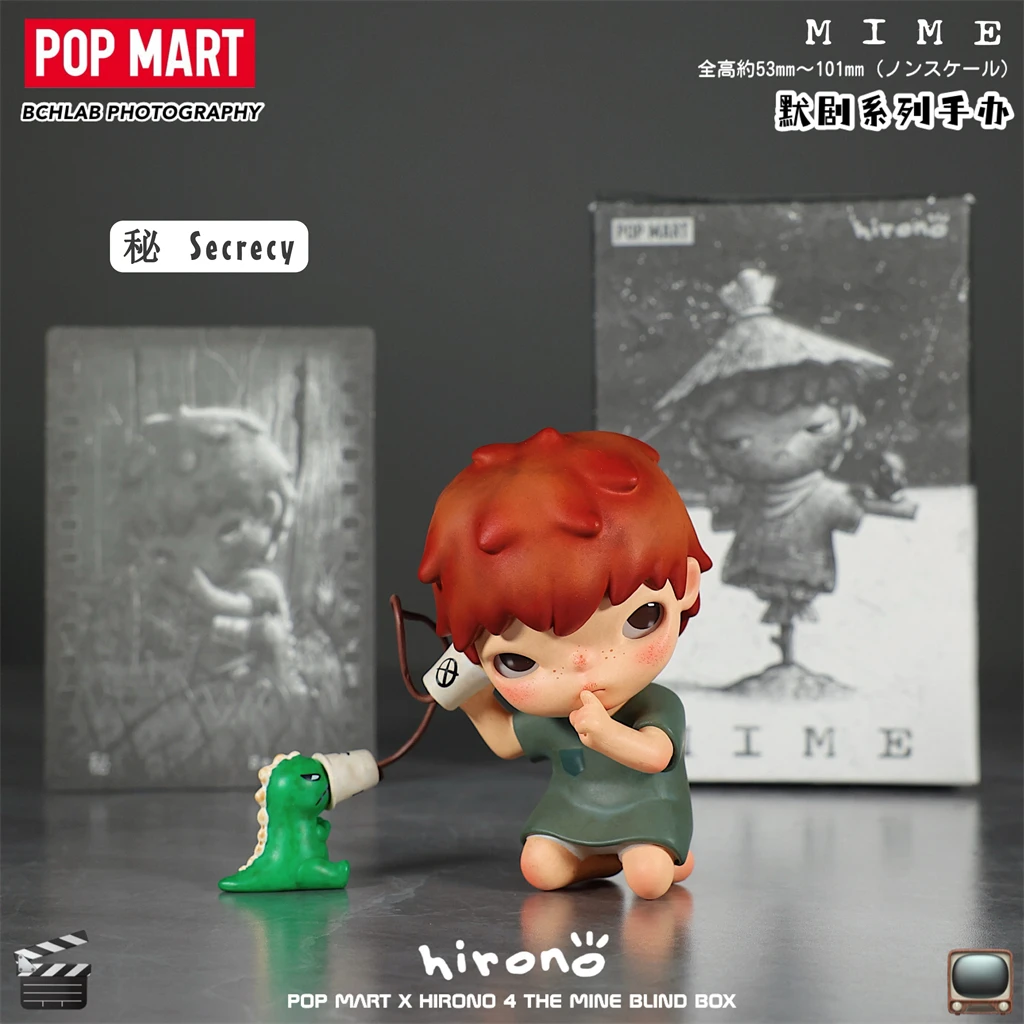 Original popmart hirono mime série ono 4.0 caixa cega brinquedo da