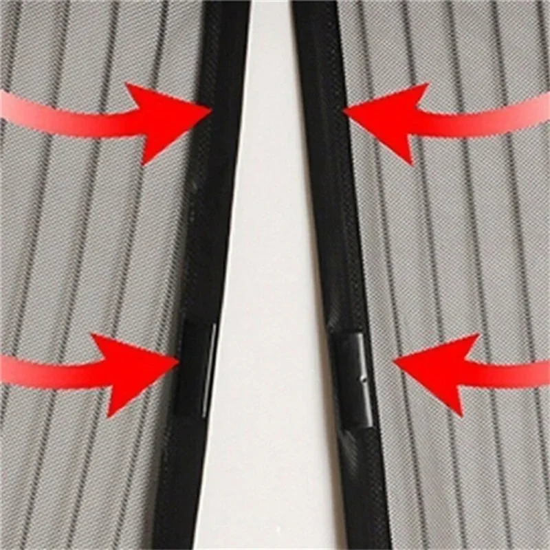 Magnetic Door Screen Custom Size Mosquito Net Curtain Fly Automatic Closing Mesh Kitchen Indoor Living Room
