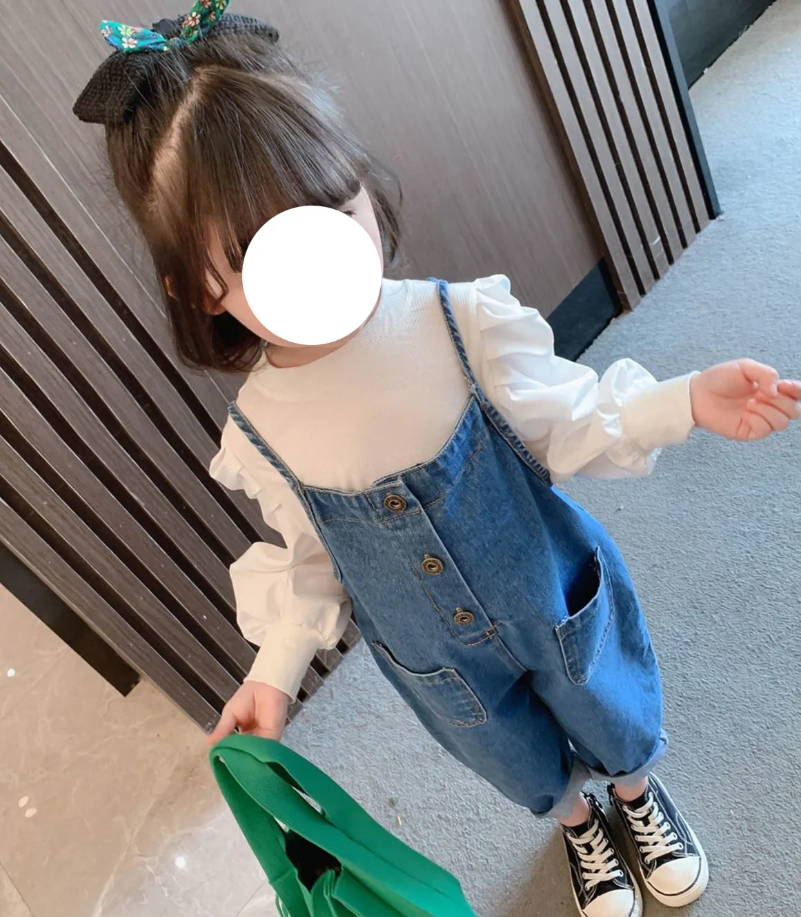 

Girls Suits Spring Outfit 2024 New Children Outfit Girl Baby Fashion Two-piece Child Suspenders Simple Casual Children Clothes