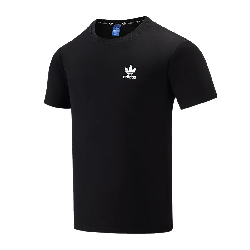 

Adidas C2201 Cotton Printed Round Neck Short Sleeve T-Shirt Original Embroidered Black Color M-4XL