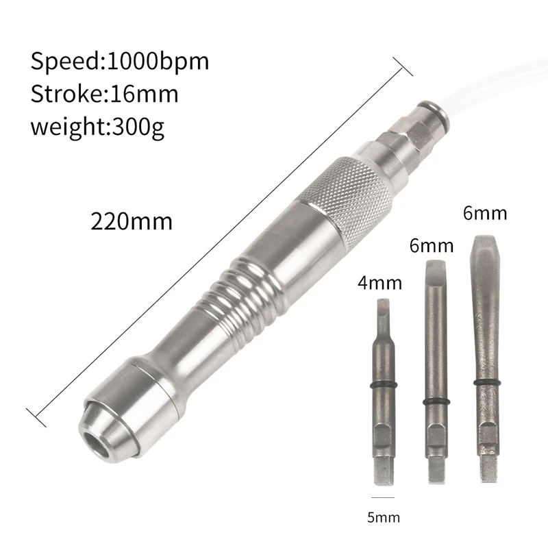 Mini Pneumatic Chisel Dental Medical Gypsum Cast Stomatology Engraver Brake Scaling Gas Shovel Chisel Micro Air Flux Chipper