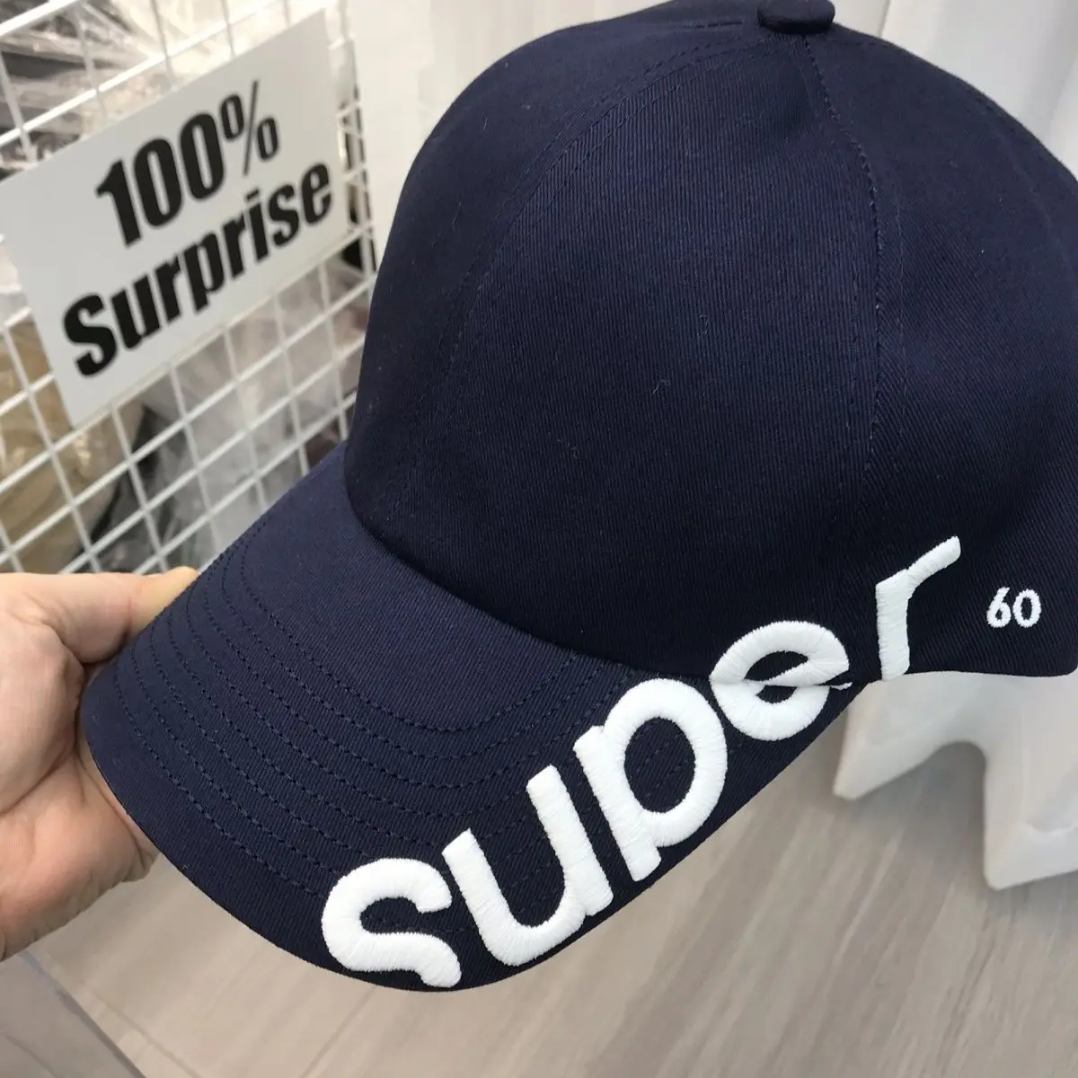 Trendy Brandside Embroidery Men and Women of the Same Sports Baseball High-End New Standing Embroidery Softtop Showing a Small F
