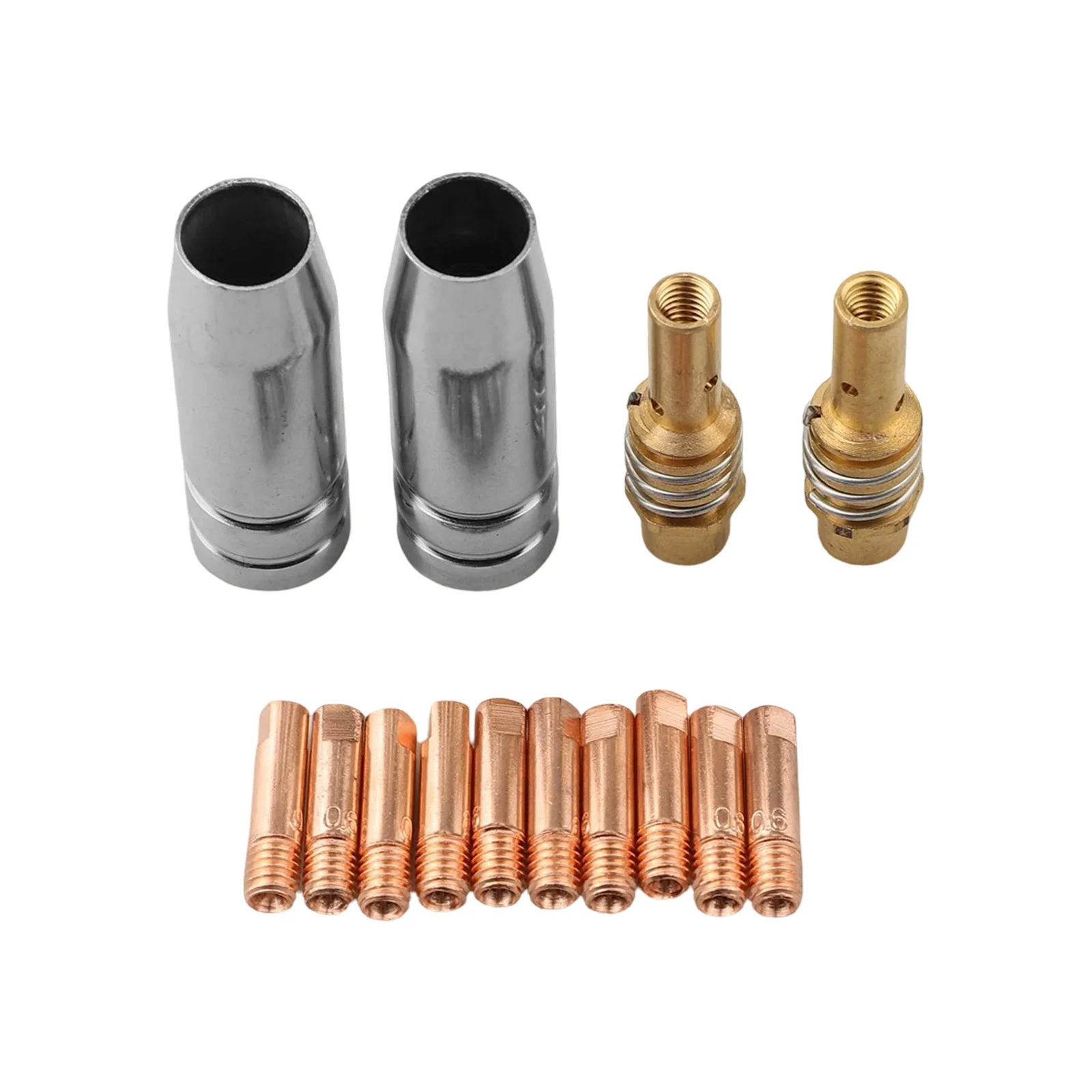 

Набор из 14 контактных наконечников для сварочной горелки MIG MB15 AK, для сварочных аппаратов MIG-200, NB-200, NB-180