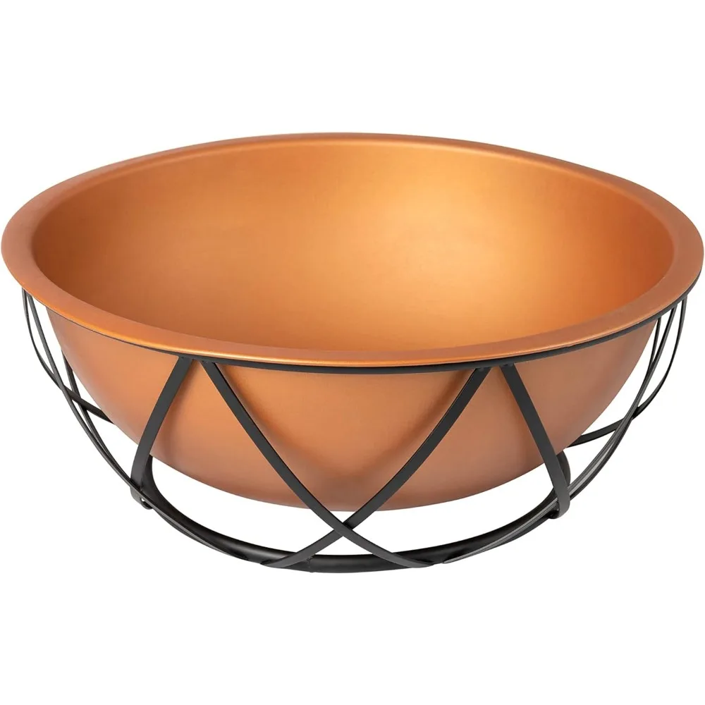 Imagem -05 - Portable Lightpeso Fire Pit Copper-look a Lenha Lareira ao ar Livre Quintal Camping Lareira 26 em