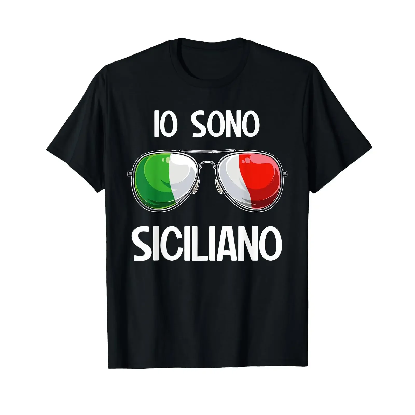 Italia Dialect Italian Io Sono Siciliano T Shirt vintage Washed graphic Versatile Unisex designer clothes streetwear