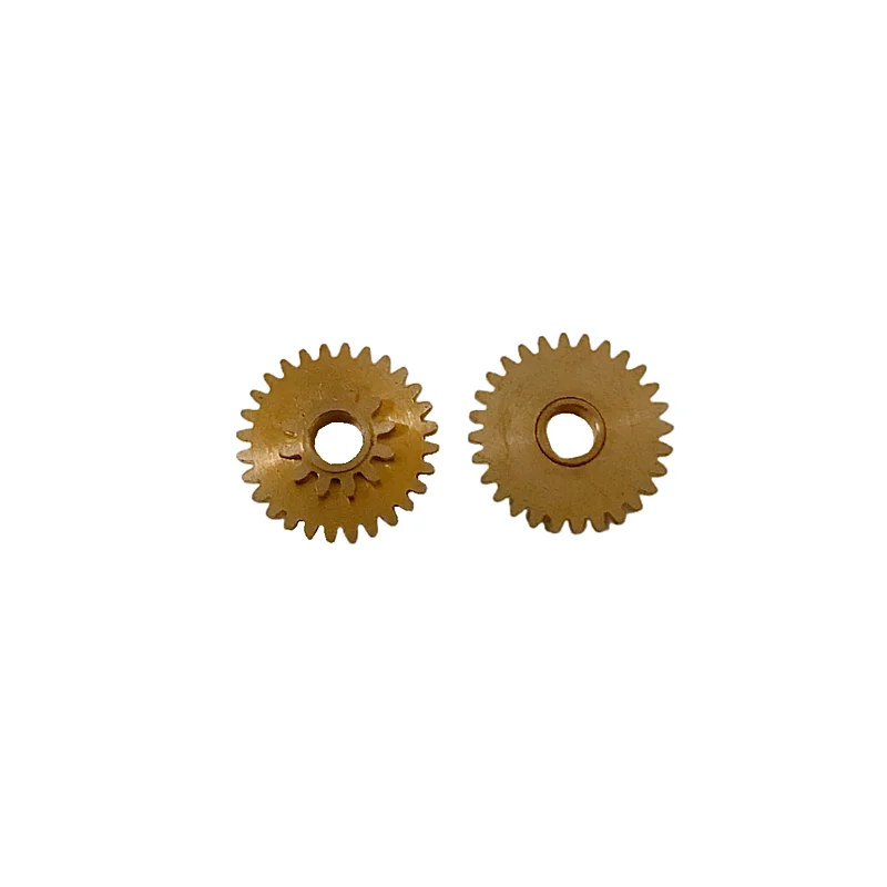 500pcs/Lot Custom Make Brass Gear 0.4M 12T+28T Hole diameter 3mm