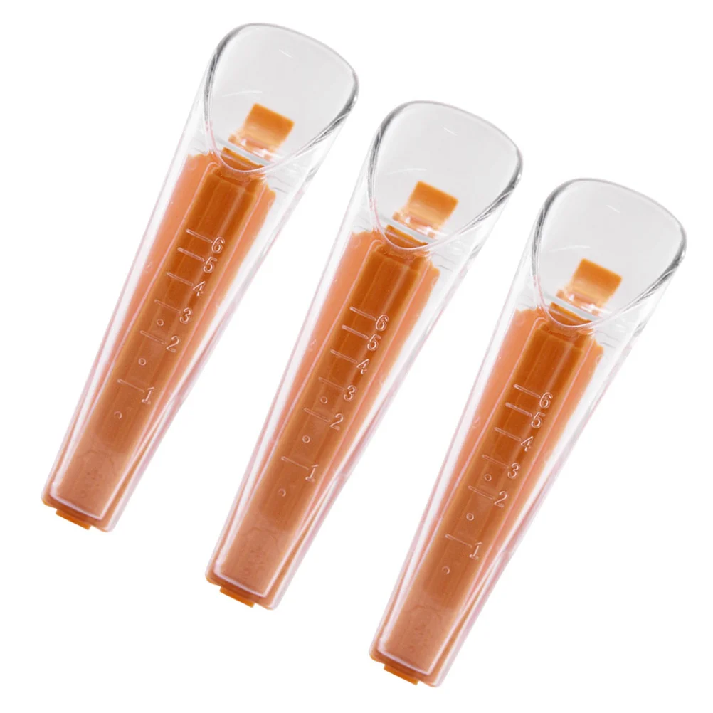 

3Sets Yeast Measuring Cups Premium Plastic Yeast Scale Sealing Clip Easy Clean Baking Tool Kitchen Gadget Accurate Weighing