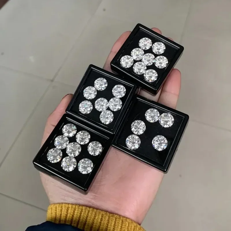 Moissanite Stone Wholesale D Color VVS1 Lab Grown Diamond For Engagement Ring Earring Jewelry Making With GRA Certificate