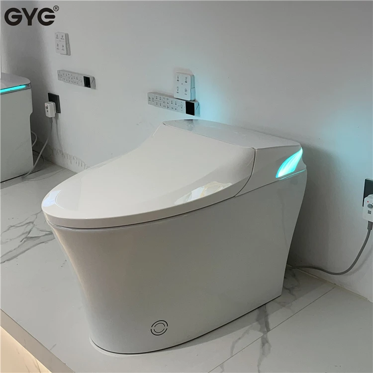 E High-end WC Intelligent Automatic Ceramic Smart Bathroom Sanitary Ware With Remote Control And Seat Heating Function